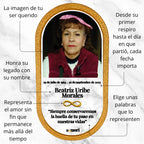 Placa Conmemorativa Clásica para Cementerio